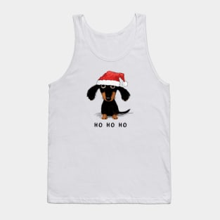 Dachshund Christmas | Cute Dog Santa | Holiday Xmas Tank Top